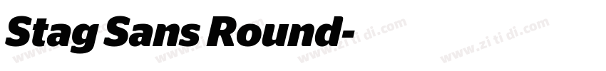 Stag Sans Round字体转换